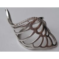 Кольцо ажурное. Серебро 925. Клеймо. Размер 15
