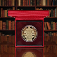 Кобринский строй, 1 рубль 2021, CuNi, #BelCoinArt, позолота, в футляре