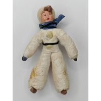 Новогодняя ёлочная игрушка СССР вата "Мальчик". С рубля