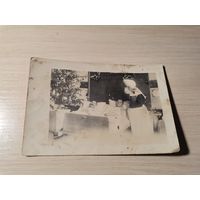 Почтовая карточка, фотография военнослужащих в госпитале в Новогоднее время, до 1917 года.