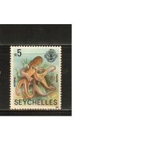 Сейшеллы-1980(Мих.406 III.I) , **   ,  Морская фауна, Осьминог
