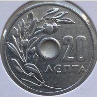 Греция 20 лепт 1959 г. В холдере