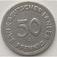 Германия 50 пфеннигов 1949 г. J