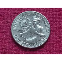 25 центов (квотер) 1976 г. США. 200 лет независимости. Барабанщик.