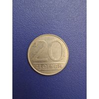 Польша 20 злотых 1987 года