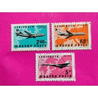Венгрия. Авиация. ( 3 марки ) 1977 года. 2-17.