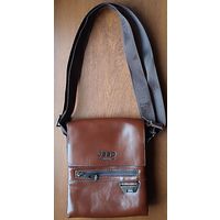 Кожаная сумка-барсетка Jeep Buluo на плечо