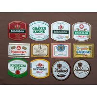 Немецкие пивные этикетки всего по рублю, цена за 1 шт., а-12-2 (3873)
