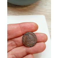 Грош 1753(?) Станислав Август 3 Толстый. Медь. Состояние! С рубля!