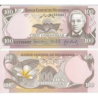 Никарагуа 100 Кордоба образца 1984 года UNC p141