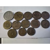 Сборный лот марок и пфеннингов Германия. Лот состоит из 13-ти монет. Монеты не чищены. 45264