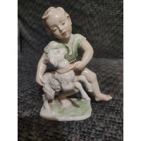 Статуэтка розенталь путти с барашком rosenthal германия
