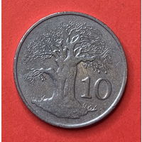 Зимбабве, 10 центов 1987г.