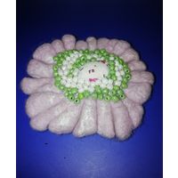 Брошь из валяной шерсти оригинальная, ручная работа.