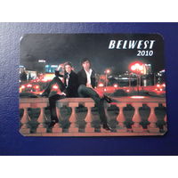 Календарик 2010 г.  Белвест.  (Витебск).