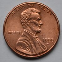 США, 1 цент 1999 г. D