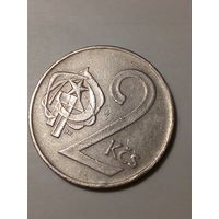 2 крона Чехословакия 1974  год