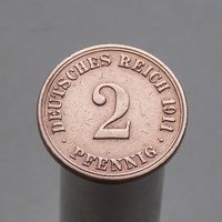 Германия 2 пфеннига 1911 А