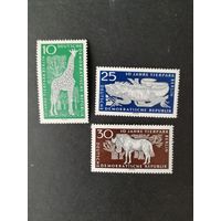 ГДР 1965 Полная серия марок "10 лет "Тир парку" в Берлине" (чистые**) Mi.1093-1095 каталог 3.00 евро