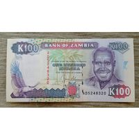 Werty71 Замбия 100 квача 1991 UNC банкнота