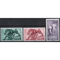 Испанская колония Рио Муни 1961. Фауна. 3 марки Mi 18-20