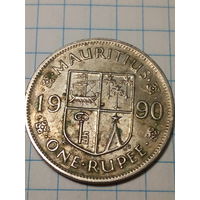 1 рупий Маврикий 1990 год