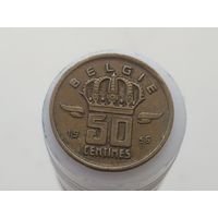 50 сентимов Бельгия 1956 год  лот 7
