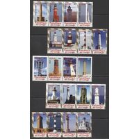 Конго 2011** Маяки серия 20 марок (5 сцепок по 4 марки)