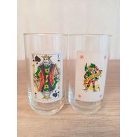 Стаканы, бокалы карты король, джокер Чехия , Богемия