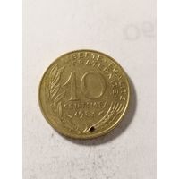 Франция 10 сантим 1983