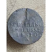 Распродажа - 1 шиллинг 1810г.,Пруссия,Фридрих Вильгельм 3