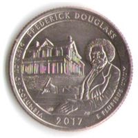 25 центов 2017 г. Парк=37 Национальное историческое место Джедерика Дугласа Округ Колумбия Двор P _состояние UNC