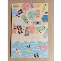 О-12. ПОДПИСАННАЯ ОТКРЫТКА. ИНДИЯ. ПЛЯЖ.