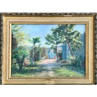 Красовский Е.Е. "Весна". 1950 г. Х/М. Размер с родной рамой 80х63 см.