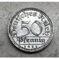50 пфеннигов 1921 г., Германия, А