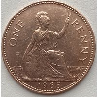 Великобритания 1 пенни 1965 г.