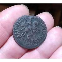 1 копейка 1707 года БК