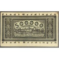 Банкнота 500000 марок 1923 год. Юрдинген. Веймарская республика.