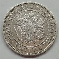 Финляндия 1 марка серебро 1892г L