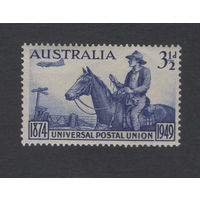 Австралия 1949** Почта UPU 75 лет Всемирному почтовому союзу Всадник почтальон SG#232
