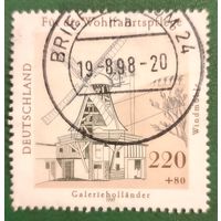 Германия 1997. Ветряная мельница Голандка с галереей