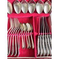 НАБОР СТОЛОВЫХ ПРИБОРОВ. 24 ШТУКИ. ЗиШ. СМ.ФОТО И ОПИСАНИЕ.