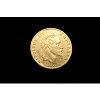 5 франков 1866 г. Франция, Наполеон III. Штемпельный блеск!