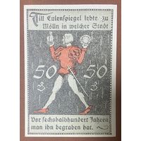 Нотгельд , 50 пфеннигов, Мёльн 1921 год. Веймарская республика