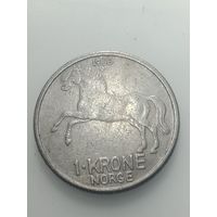 Норвегия 1 крона 1966 года .