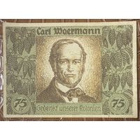 Нодгельд 75 пфеннигов 1921 год. Гамбург, Берлин, Бремен.. Веймарская республика