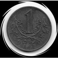 Чехия и Моравия. 1 крона 1942. цинк