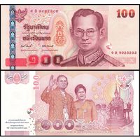 Таиланд 100 бат образца 2010 года UNC p123