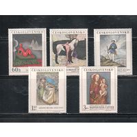 Чехословакия-1968,(Мих.1839-1843)  **  , Искусство, Живопись,(полная серия)