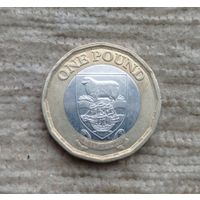 Werty71 Фолкленды Фолклендские Мальвинские острова 1 фунт 2023 Овца Корабль Парусник Биметалл Карл 3